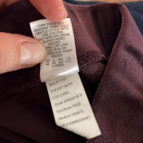 LOGO by Lori Goldstein Plumb Velour Pull-on Elastic Waist Jogger Pants 2X Petite - Picture 9 of 9